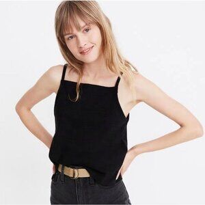 Madewell Apron Tank in True Black